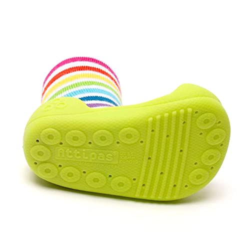 Attipas - Patucos de bebé unisex de algodón multicolor