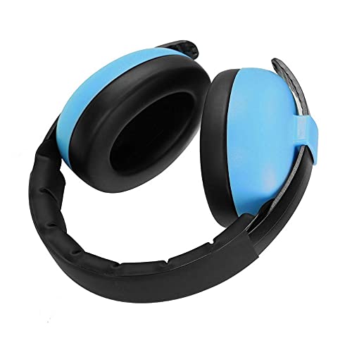 Auriculares para niños con cancelación de ruido y protección auditiva ajustable, orejeras de seguridad, reducción de ruido para 0-3 niños, azul, Talla única