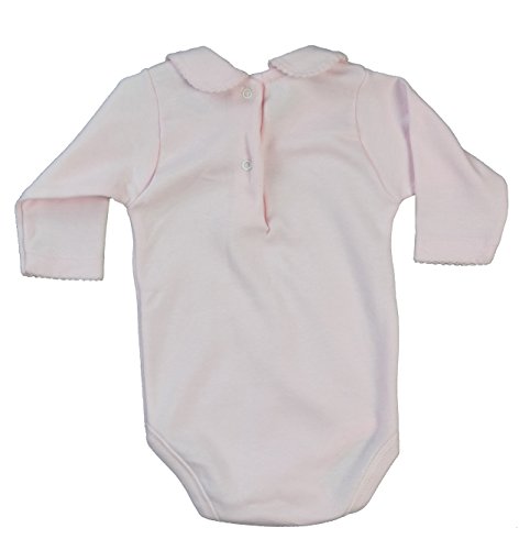 BABIDU Body Cuello Algodon, Rosa, 3 Meses Bebe-Unisex