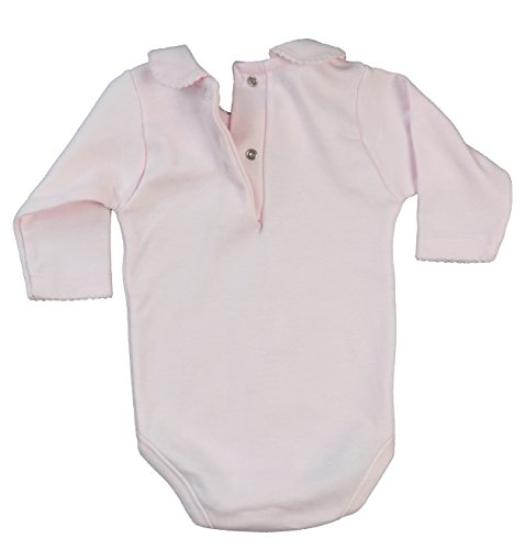 BABIDU Body Cuello Algodon, Rosa, 3 Meses Bebe-Unisex