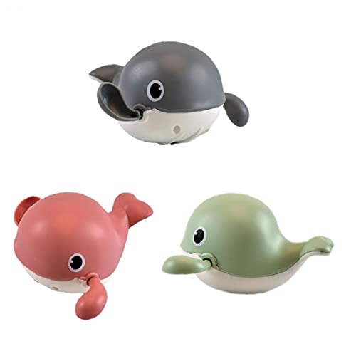 Baby Bath Toys Dibujos animados Ballena Clawal Toy Natación Flotante Animal Juguete Gris, Artículos de tocador