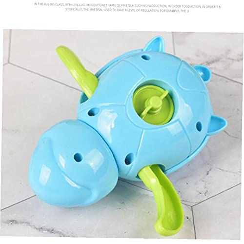 Baby Bath Toys Flotante Tortuga Relojería Juguete Piscina Baño Juguete Azul, Artículos de tocador