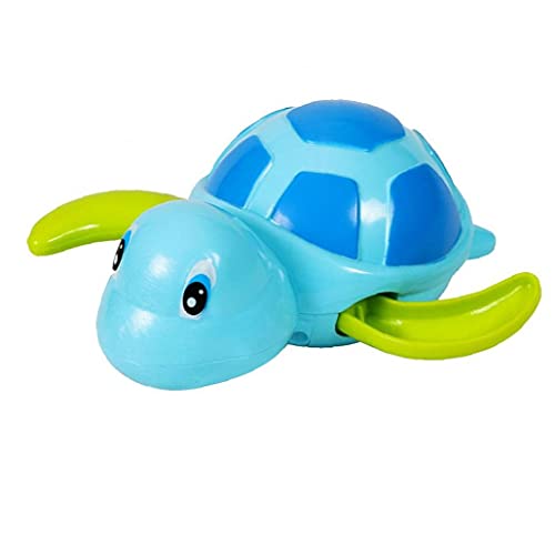 Baby Bath Toys Flotante Tortuga Relojería Juguete Piscina Baño Juguete Azul, Artículos de tocador