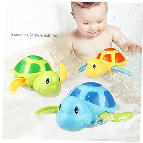 Baby Bath Toys Flotante Tortuga Relojería Juguete Piscina Baño Juguete Azul, Artículos de tocador