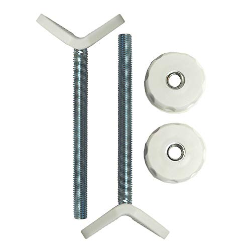 Baby Gate Guru Adaptador Extra Largas M10 (10mm) para Barandilla de Escaleras - Paquete de 2 Piezas para Barreras de Seguridad para Bebés y Mascotas Montadas a Presión (10mm, Blanco)