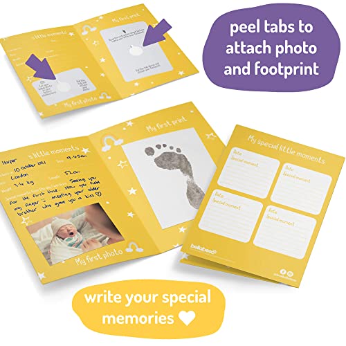 Baby Keepsake Memory Set & Inkless Baby Footprint Kit – Regalo personalizado para bebé recién nacido niño o niña