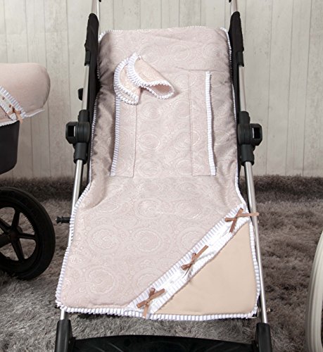 Babyline Bombón - Colchoneta ligera para silla de paseo, color beige