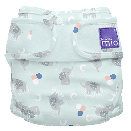 Bambino Mio, mioduo cobertor de pañal reutilizable, elefante sociable, talla 1 (<9 kg), MS1 GEN