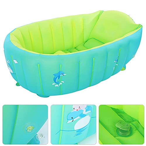 BañEra para Bebé, BañEra Inflable para Baby Shower, Piscina para NiñOs, Plegable, PortáTil, Antideslizante, Silla para Asiento De BañO para NiñOs PequeñOs De 0 A 6 AñOs(L)