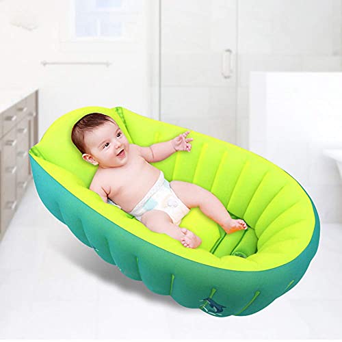 BañEra para Bebé, BañEra Inflable para Baby Shower, Piscina para NiñOs, Plegable, PortáTil, Antideslizante, Silla para Asiento De BañO para NiñOs PequeñOs De 0 A 6 AñOs(L)