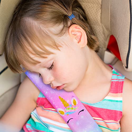 Basumee Almohadillas para Seguridad Protector Cinturon Coche Niños Almohadillas Protectores de Coche Hombro Cinturón de Seguridad para Niño, 2pcs