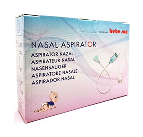 BEBE SAN® ASPIRADOR NASAL | con filtro reutilizable | 2 puntas blandas | para recién nacidos y niños pequeños | contiene instrucciones detalladas en el interior.