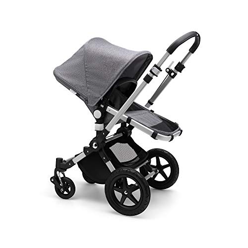 Bugaboo Cameleon 3 Plus, Cochecito y Silla de Paseo 2 en 1, Aluminio, Negro (Aluminio - Melange gris)