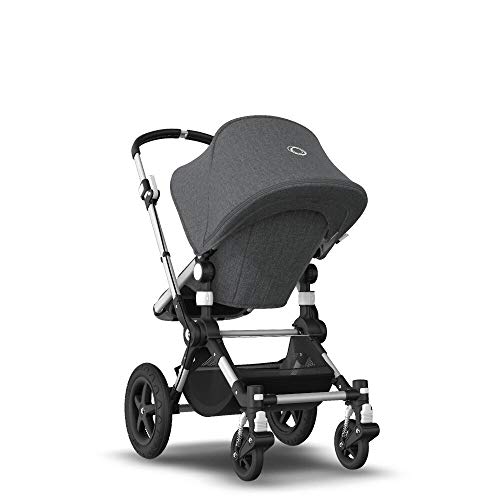 Bugaboo Cameleon 3 Plus, Cochecito y Silla de Paseo 2 en 1, Aluminio, Negro (Aluminio - Melange gris)