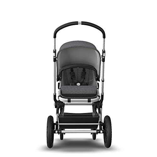 Bugaboo Cameleon 3 Plus, Cochecito y Silla de Paseo 2 en 1, Aluminio, Negro (Aluminio - Melange gris)