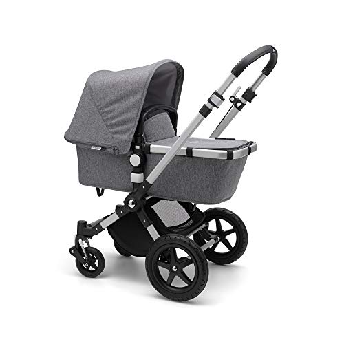 Bugaboo Cameleon 3 Plus, Cochecito y Silla de Paseo 2 en 1, Aluminio, Negro (Aluminio - Melange gris)