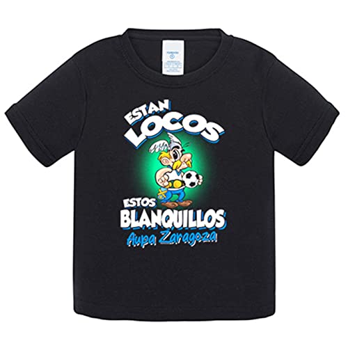 Camiseta bebé parodia de Asteris para aficionados al fútbol de Zaragoza - Negro, 2 años