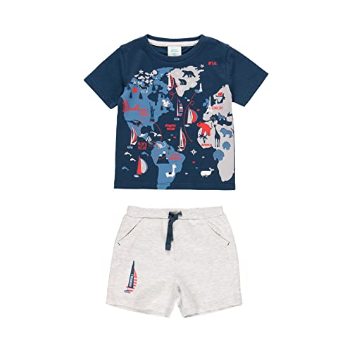 Chandal Niño Verano – Conjunto Deportivo Niño – 100 Algodón - Conjunto Verano Niño - Sport – Camiseta manga corta y Pantalon corto para niño - Ropa de bebe niño– Para niños de 1 años a 4 años