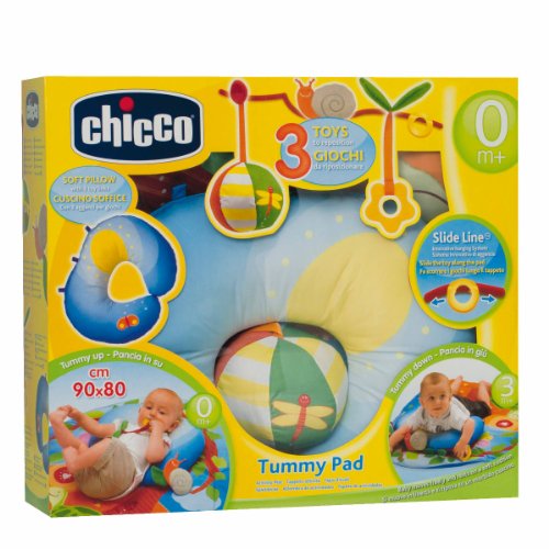 Chicco - Alfombra Tummy Pad 80X90 con Almohada Y Actividades 25-2572