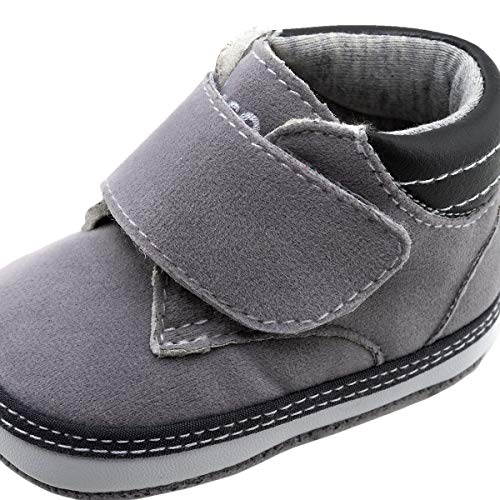 CHICCO CALZATURE Ankle Boot - Otobrino con cierre de velcro, color gris, línea calzado para bebé Gris Size: 15 EU