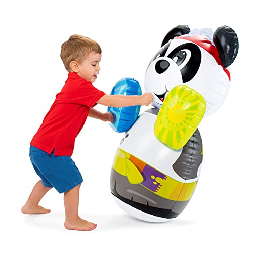 Chicco Panda Boxing , Saco de Boxeo Infantil Con Disvertido Diseño De Oso Panda, Base Basculante Con Agua, No Cae Al Suelo, Interactivo