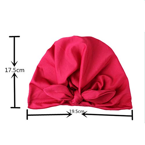 CHSEEA 9PCS Niños Sombrero Beanie Gorras Elásticas Caliente de Punto Arco Venda De Pelo Bebe Vinchas Diadema Turbante Cintas para El Pelo Niñas Accesorios para El Cabello #1