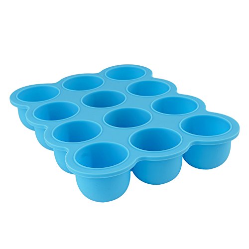 chuckle - Recipientes Molde para Comida de Bebé con Tapa (75ml) - 12 Porciones