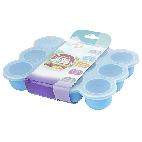 chuckle - Recipientes Molde para Comida de Bebé con Tapa (75ml) - 12 Porciones