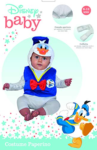 Ciao 11260.6-12 Donald Duck - Disfraz de Bebé (Talla 6-12 Meses), Color