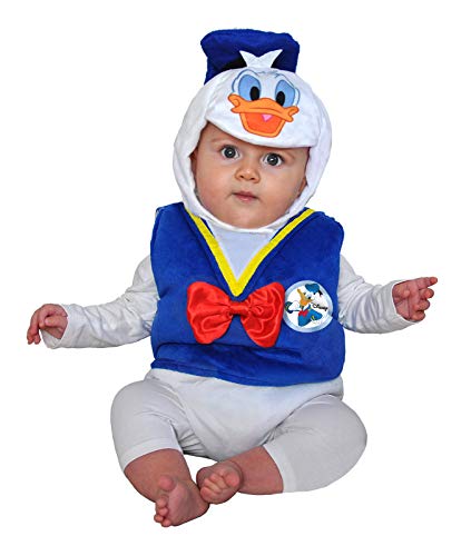 Ciao 11260.6-12 Donald Duck - Disfraz de Bebé (Talla 6-12 Meses), Color