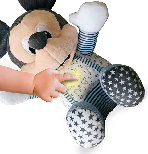 Clementoni - Baby Mickey duerme contigo - peluche bebé interactivo para dormir a partir de 6 meses (17394)