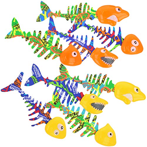 com-four® 8X Pez Juguete de baño - Juguetes de natación para niños Peces de baño para baño, Piscina (08 Piezas - Pescado)