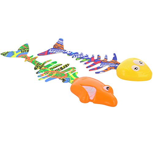 com-four® 8X Pez Juguete de baño - Juguetes de natación para niños Peces de baño para baño, Piscina (08 Piezas - Pescado)