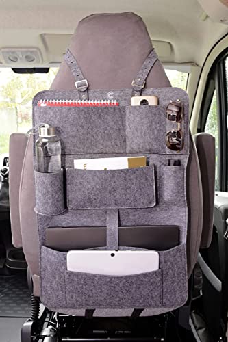 Coplea - Organizador de accesorios para autocaravana, protector de asiento de coche, protección para el respaldo del asiento del coche