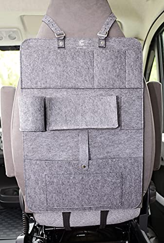 Coplea - Organizador de accesorios para autocaravana, protector de asiento de coche, protección para el respaldo del asiento del coche