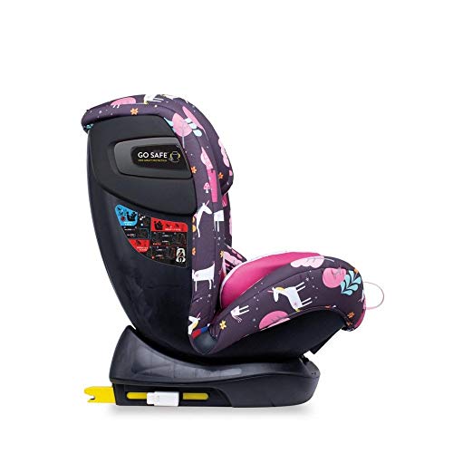 Cosatto All in All + Baby to Child Car Seat | Group 0+123, 0-36 kg, 0-12 years, ISOFIX, Extended Rear Facing, Anti-Escape, Reclines (Unicorn Land)