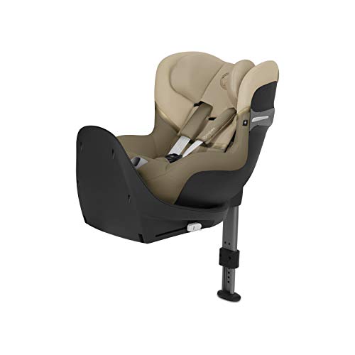 CYBEX Gold Silla de coche para niños Sirona S i-Size, Sistema giratorio de 360°, En contra de la marcha, 0-4 años aproximativamente, Altura máxima 105 cm, Classic Beige