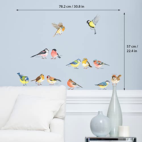 DECOWALL DS-8038 Pequeñas aves (Pequeña) Vinilo Pegatinas Decorativas Adhesiva Pared Dormitorio Saln Guardera Habitaci Infantiles Nios Bebs