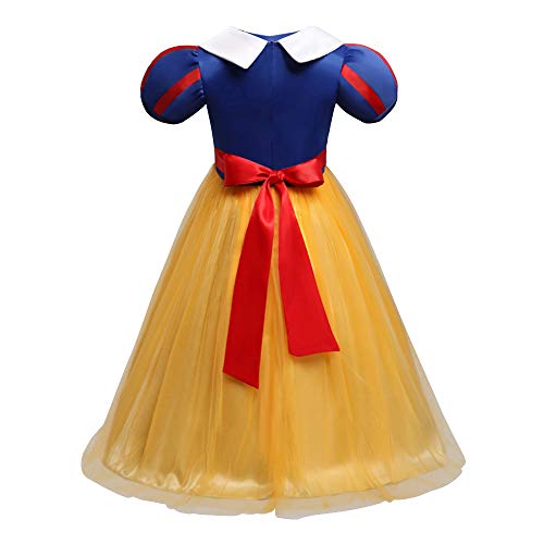 Disfraz de Blancanieves para Bebé niña Vestido Princesa Máscara Traje Parte Vestir para Largo Ceremonia Fiesta Elegantes Comunión Paseo Baile Pageant Damas De Honor Coctel Noche 18-24 Meses