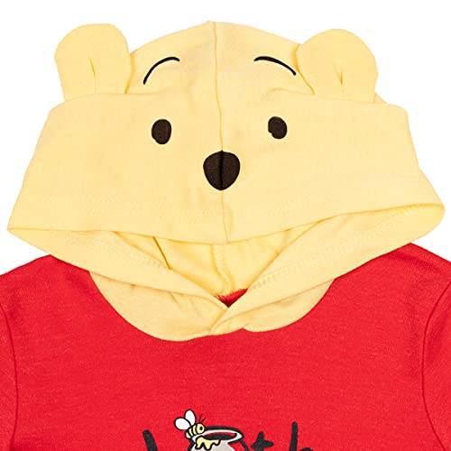 Disney Winnie the Pooh Baby Boys Hooded Costume Romper Red/Yellow 12 Months