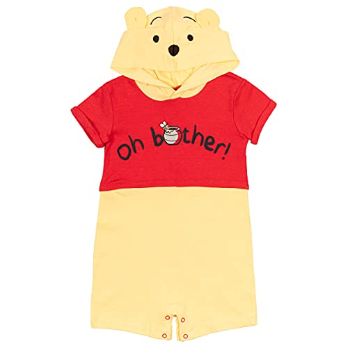 Disney Winnie the Pooh Baby Boys Hooded Costume Romper Red/Yellow 12 Months