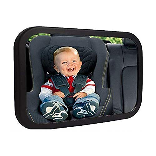 Espejo de Coche para Bebé para Asiento Trasero, Espejo Retrovisor para Asiento de Coche para Bebé Niños, Rotación de 360°