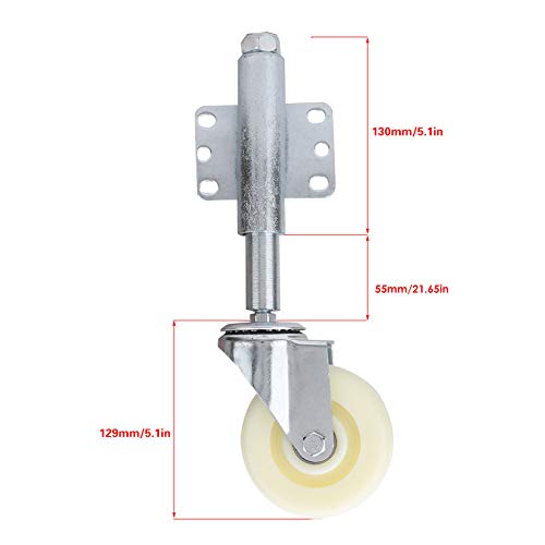 Eurobuy 4 Ruedas de Compuerta Giratoria de Nylon con Ruedas Giratorias de Alta Resistencia Capacidad de Carga de 440 Lb