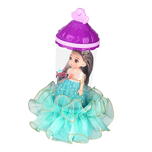 F Fityle Muñeca de Princesa Universal, Regalos Giratorios para Niñas, Pelo Largo, Ojos Grandes en 3D para Suministros de Decoración