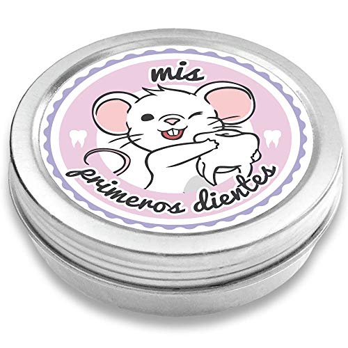 FANS & Friends Caja para dientes de leche para niños y niñas, Caja para guardar los dientes de bebés, el Ratoncito Pérez (rosa)