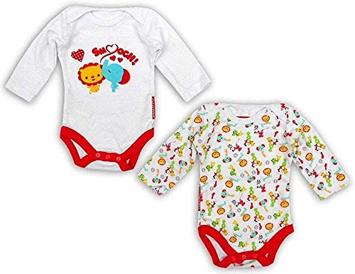 Fisher price FP10114 Set de 2 body personalizados, 0-24 meses