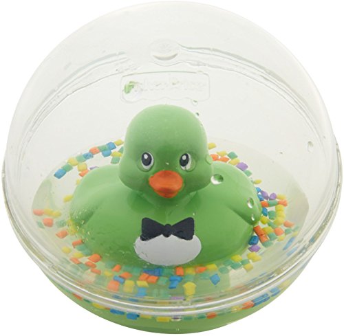 Fisher-Price Patito a Flote verde, juguete de baño para bebé (Mattel DVH73)