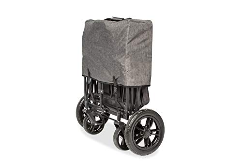 Folding handcart 'Piet Comfort' with brake, mixed grey tones