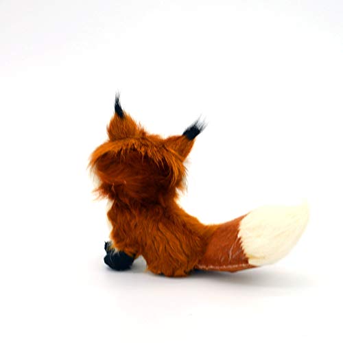 Fox adorable animal simulado Adornos Adornos creativo felpa Fox Fox Navidad Doll Doll para adultos y niños