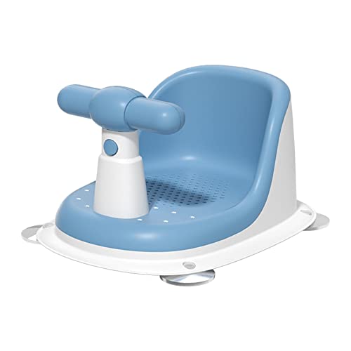 Generic Cojín para bañera, asiento para bañera de bebé y bebé para sentarse, asiento para bañera de bebé, silla para ducha de bebé de 6 a 18 meses, Azul